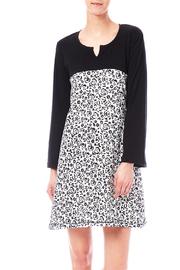  Black Roses Yoke Dress