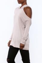  Cold Shoulder Hoodie