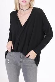Heater Black Hoodie Top
