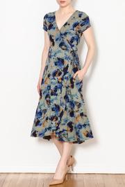 Brushstroke Wrap Dress