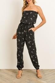  Feather Print Jumpsuit