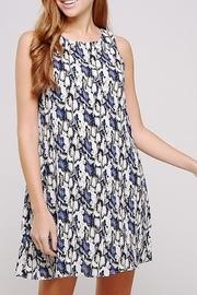  Snake Print Swing Dress