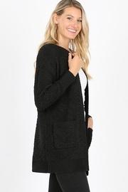  Black Comfy Pocket Cardigan