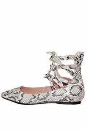  Python Lace Up Flat