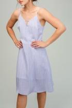  Thin-striped Midi Dress