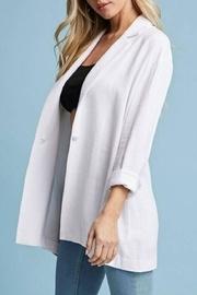  Open Linen Blazer