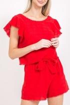  Fray Hem Crop Top