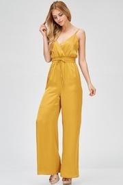  Mustard Satin Jumpsuit