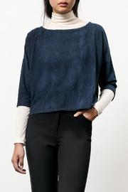  Indigo Silk Box Top