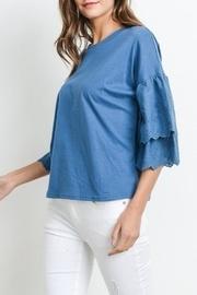  Embroidered Sleeve Tee