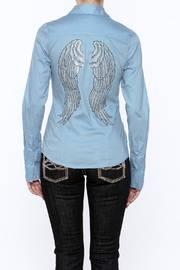  Bling Button Up Top