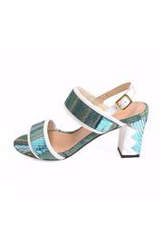  Turquoise-blue Ankle-strap Sandal