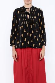  Silk Leopard Blouse