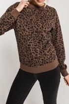  Leopard Pullover-frenchroast