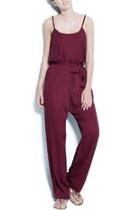  Red Basic Jumpsuit