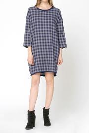  Oversized Plaid Dress