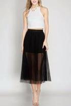  Two Pleated Skirt