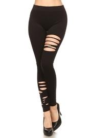  Slash Distressed Legging
