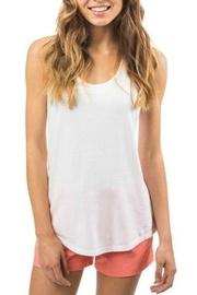  Scoop Neck White Tank