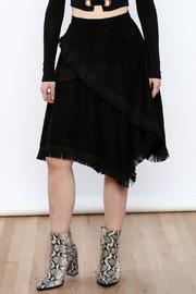  Asymmetrical Fringe Skirt