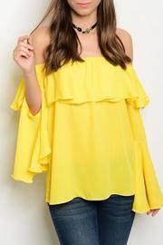  Ruffle Trim Top