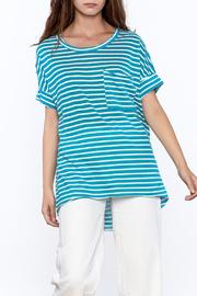  Turquoise Stripe Top