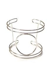  Silver Geometric Cuff