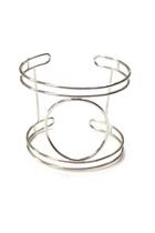  Silver Geometric Cuff