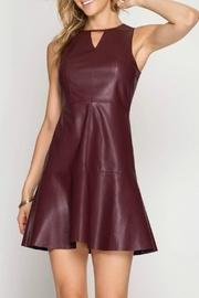  Leather Trumpet Dress