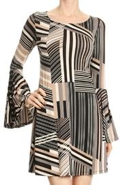  Bell Sleeve Grommet Dress