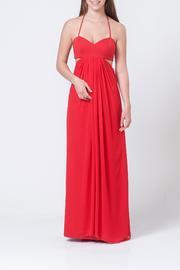  Red Side Slits Dress