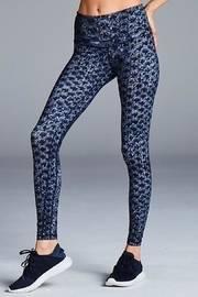 Navy Snake Legging