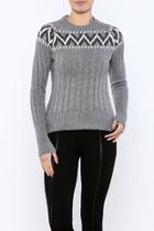  Chevron Jacquard Sweater