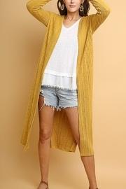  Long Cardigan With Side Slits