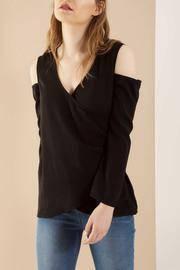  Black Wrap Blouse