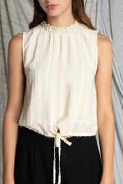  High Neck Chiffon Blouse