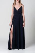  Navy Blue Wrap Dress