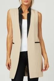  Leather Trimmed Vest