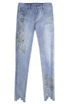  Pastel Embroidered Jean