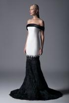  Off-shoulder Feathered Gown