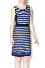  Blue Knit Sleeveless Dress