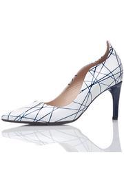  White Leather Pump