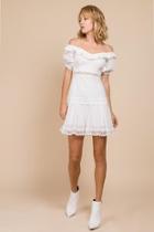  Off-shoulder Cotton Dress