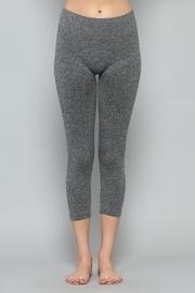 Heather-grey Cropped Legging