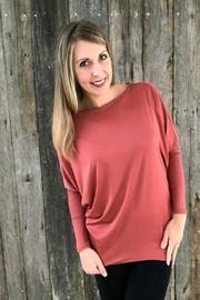  Mauve Dolman Sleeve
