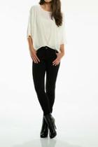  Cream Zipper Top