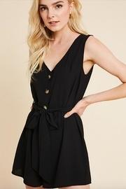 Belted Button Romper