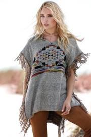  Fringe Side Poncho