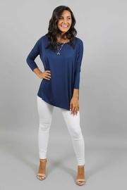  Navy Piko Top