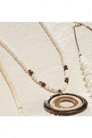  Round-pendant Wood Necklace